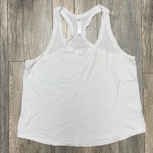 White racerback tank